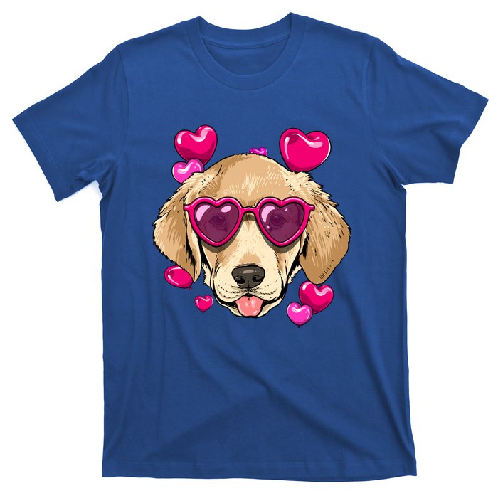 Valentines Day Labrador Retriever Heart Couples Dog Lover Gift T-Shirt