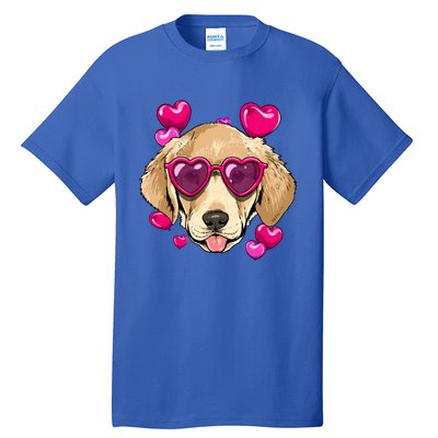 Valentines Day Labrador Retriever Heart Couples Dog Lover Gift Tall T-Shirt