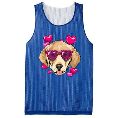 Valentines Day Labrador Retriever Heart Couples Dog Lover Gift Mesh Reversible Basketball Jersey Tank