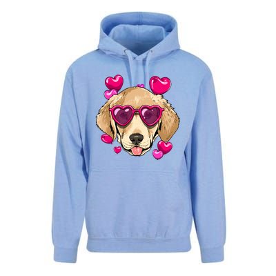 Valentines Day Labrador Retriever Heart Couples Dog Lover Gift Unisex Surf Hoodie