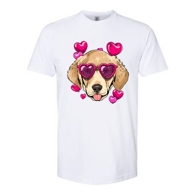 Valentines Day Labrador Retriever Heart Couples Dog Lover Gift Softstyle CVC T-Shirt