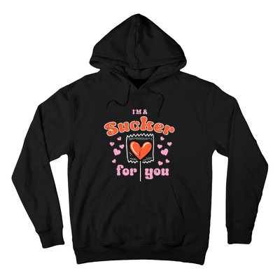 Valentines Day Lollipop Sucker For You Heart Candy Hoodie