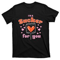 Valentines Day Lollipop Sucker For You Heart Candy T-Shirt