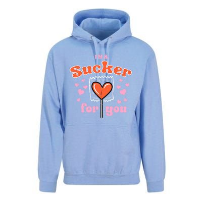 Valentines Day Lollipop Sucker For You Heart Candy Unisex Surf Hoodie