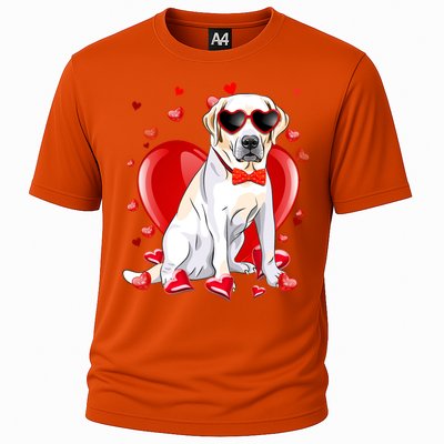 Valentines Day Labrador Retriever Gift Funny Dog Lover Gift Cooling Performance Crew T-Shirt