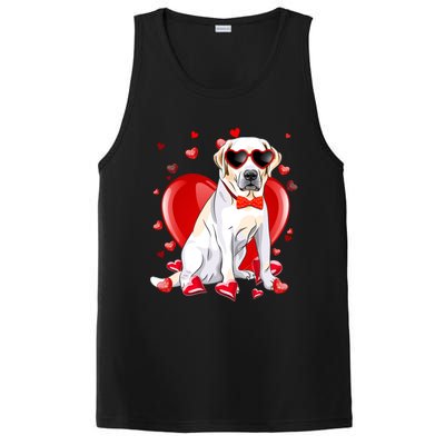 Valentines Day Labrador Retriever Gift Funny Dog Lover Gift PosiCharge Competitor Tank