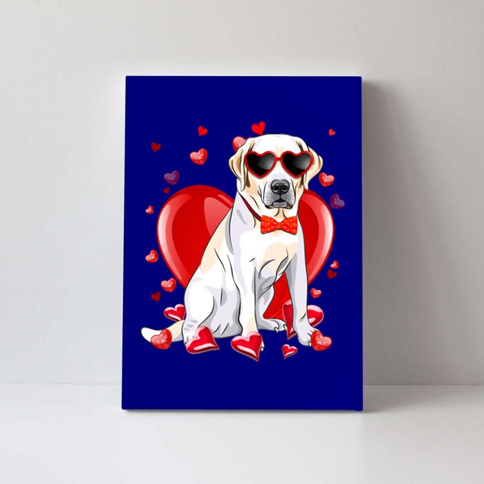 Valentines Day Labrador Retriever Gift Funny Dog Lover Gift Canvas