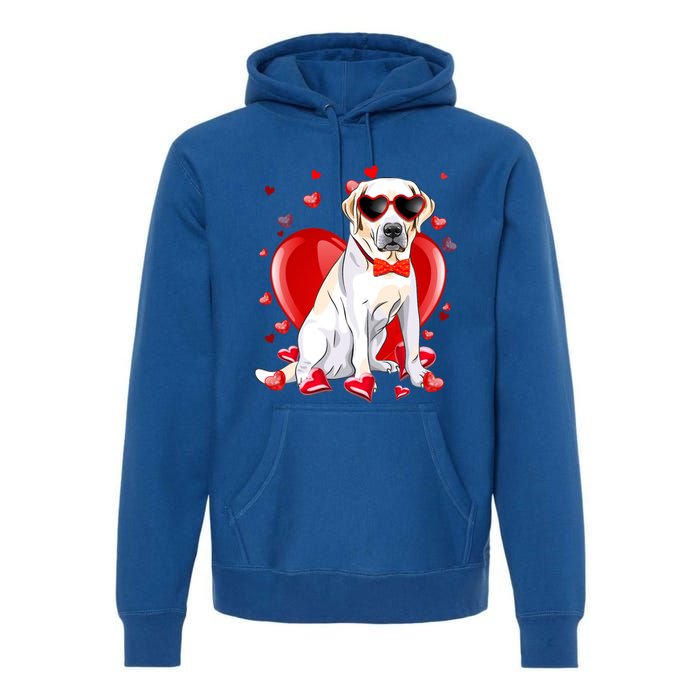 Valentines Day Labrador Retriever Gift Funny Dog Lover Gift Premium Hoodie