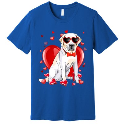 Valentines Day Labrador Retriever Gift Funny Dog Lover Gift Premium T-Shirt