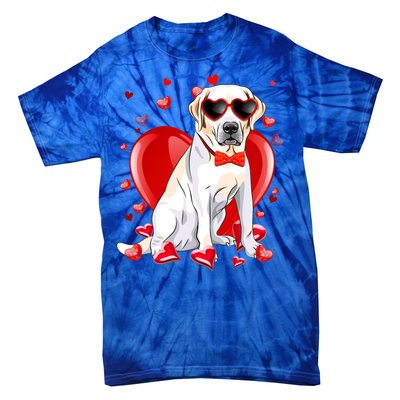 Valentines Day Labrador Retriever Gift Funny Dog Lover Gift Tie-Dye T-Shirt