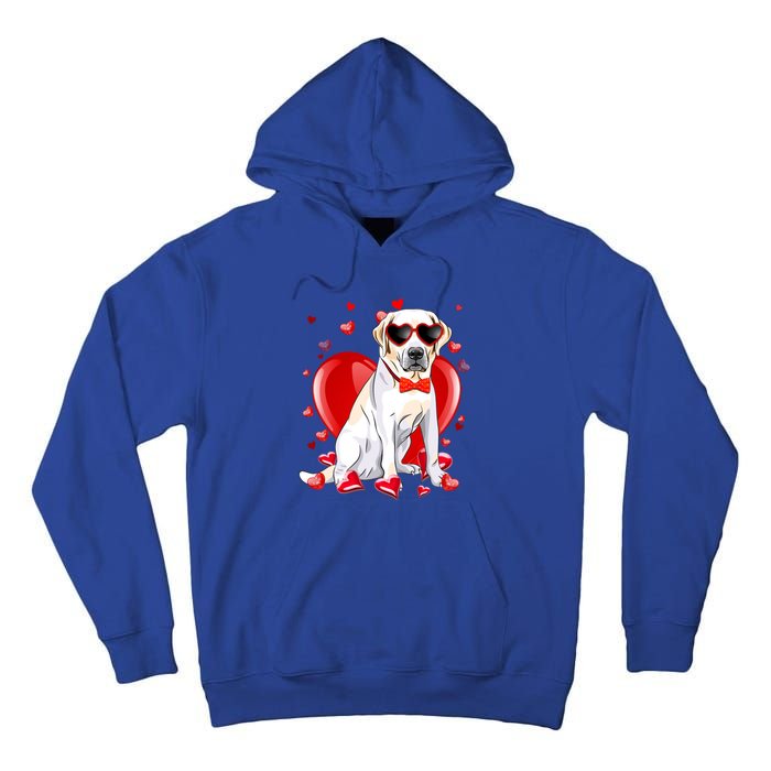 Valentines Day Labrador Retriever Gift Funny Dog Lover Gift Tall Hoodie