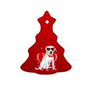 Valentines Day Labrador Retriever Gift Funny Dog Lover Gift Ceramic Tree Ornament