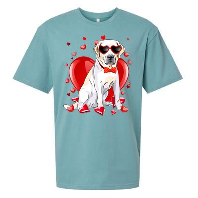 Valentines Day Labrador Retriever Gift Funny Dog Lover Gift Sueded Cloud Jersey T-Shirt