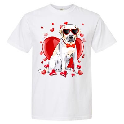 Valentines Day Labrador Retriever Gift Funny Dog Lover Gift Garment-Dyed Heavyweight T-Shirt