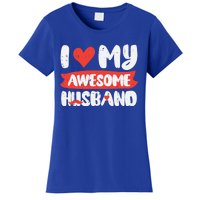 Valentines Day Love My Awesome Husband Couple Matching Gift Women's T-Shirt