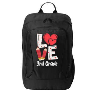 Valentines Day Love 3rd Grade Squad Teacher Life Heart Gift City Backpack