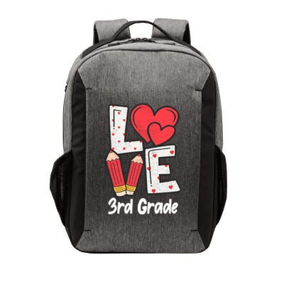 Valentines Day Love 3rd Grade Squad Teacher Life Heart Gift Vector Backpack