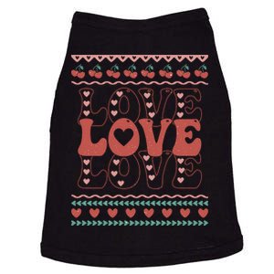 Valentine's Day Love For Lover Ugly Sweater Doggie Tank