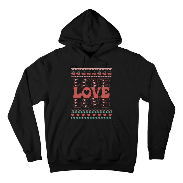 Valentine's Day Love For Lover Ugly Sweater Hoodie