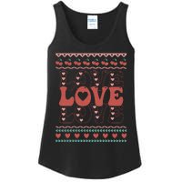 Valentine's Day Love For Lover Ugly Sweater Ladies Essential Tank