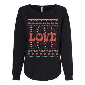 Valentine's Day Love For Lover Ugly Sweater Womens California Wash Sweatshirt