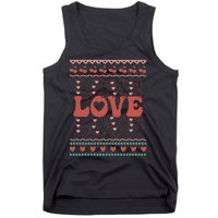 Valentine's Day Love For Lover Ugly Sweater Tank Top