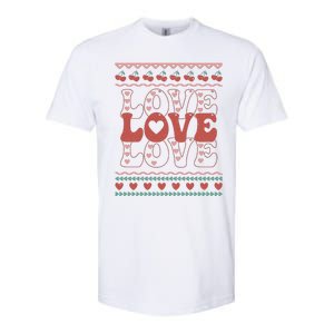 Valentine's Day Love For Lover Ugly Sweater Softstyle CVC T-Shirt