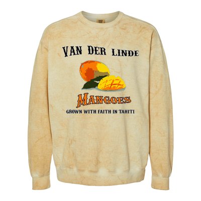 Van Der Linde Mangoes Grow With Faith Funny Gamer Rdr2 Colorblast Crewneck Sweatshirt