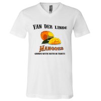 Van Der Linde Mangoes Grow With Faith Funny Gamer Rdr2 V-Neck T-Shirt