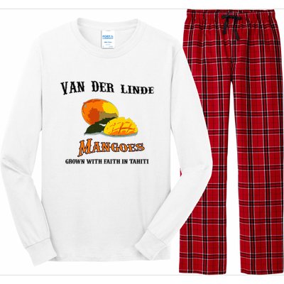 Van Der Linde Mangoes Grow With Faith Funny Gamer Rdr2 Long Sleeve Pajama Set