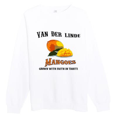 Van Der Linde Mangoes Grow With Faith Funny Gamer Rdr2 Premium Crewneck Sweatshirt