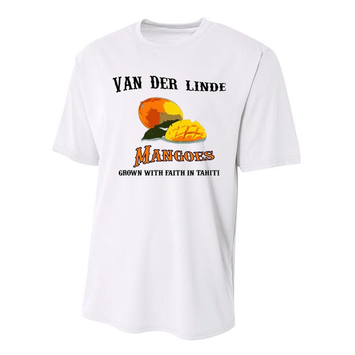 Van Der Linde Mangoes Grow With Faith Funny Gamer Rdr2 Performance Sprint T-Shirt