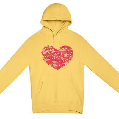 Valentines Day Love Heart Candy Lover: Valentine Candy Heart Gift Premium Pullover Hoodie