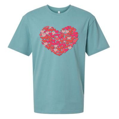 Valentines Day Love Heart Candy Lover: Valentine Candy Heart Gift Sueded Cloud Jersey T-Shirt