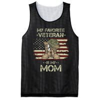 Veterans Day Military My Favorite Veteran Is My Mom Mesh Reversible Basketball Jersey Tank