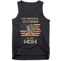 Veterans Day Military My Favorite Veteran Is My Mom Tank Top