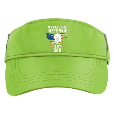 Veterans Day My Favorite Veteran Is My Dad Kids Adult Drive Performance Visor