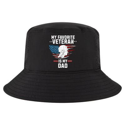 Veterans Day My Favorite Veteran Is My Dad Kids Cool Comfort Performance Bucket Hat