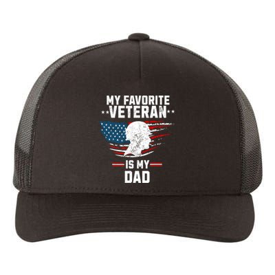 Veterans Day My Favorite Veteran Is My Dad Kids Yupoong Adult 5-Panel Trucker Hat