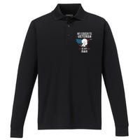 Veterans Day My Favorite Veteran Is My Dad Kids Performance Long Sleeve Polo