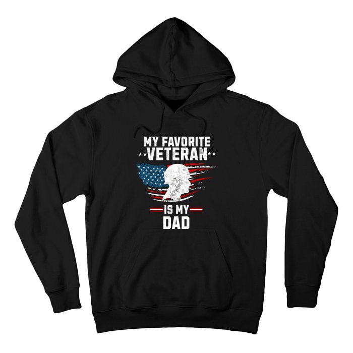 Veterans Day My Favorite Veteran Is My Dad Kids Hoodie