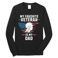 Veterans Day My Favorite Veteran Is My Dad Kids Long Sleeve Shirt