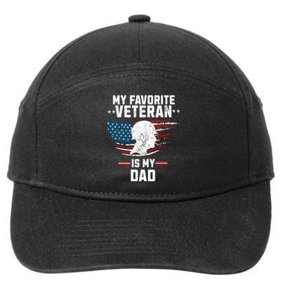 Veterans Day My Favorite Veteran Is My Dad Kids 7-Panel Snapback Hat