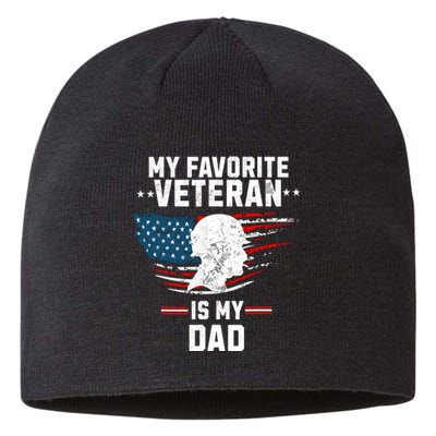 Veterans Day My Favorite Veteran Is My Dad Kids Sustainable Beanie