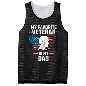 Veterans Day My Favorite Veteran Is My Dad Kids Mesh Reversible Basketball Jersey Tank