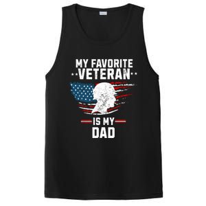 Veterans Day My Favorite Veteran Is My Dad Kids PosiCharge Competitor Tank