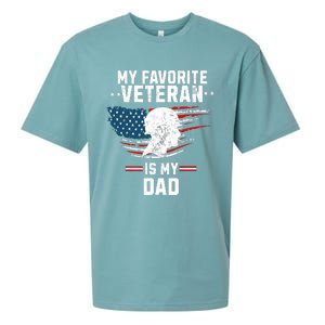 Veterans Day My Favorite Veteran Is My Dad Kids Sueded Cloud Jersey T-Shirt