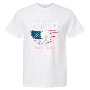 Veterans Day My Favorite Veteran Is My Dad Kids Garment-Dyed Heavyweight T-Shirt