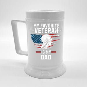 Veterans Day My Favorite Veteran Is My Dad Kids Beer Stein