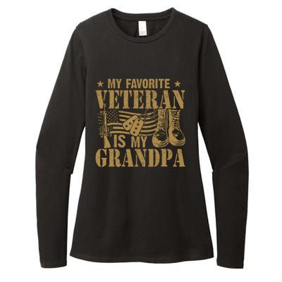 Veterans Day My Favorite Veteran Is My Grandpa Womens CVC Long Sleeve Shirt